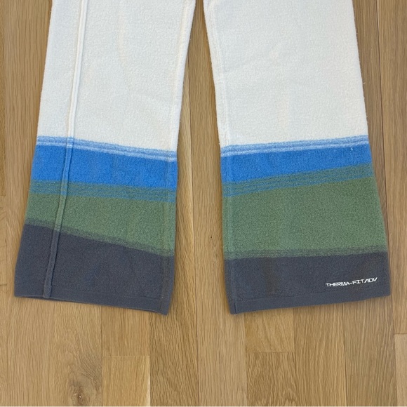 Nike Yoga Therma-Fit ADV Wool Cream Blue Green Grey Flare Pants Size Small - Picture 3 of 9